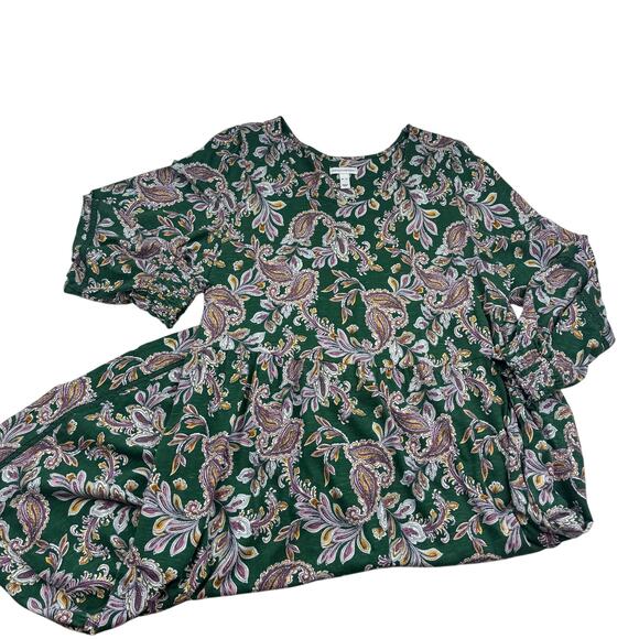 Canyon Retreat Dresses & Skirts - Canyon Retreat Floral Cottagecore Tiered Long Sleeve Maxi Dress Women's Size XL